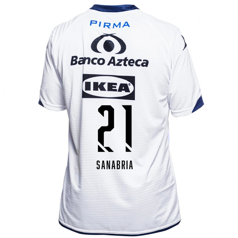 Danxen Barn Sergio Sanabria #21 Hvit Svart Blå Hjemmetrøye Drakt Trøye 2026/27 Skjorter T-Skjorte