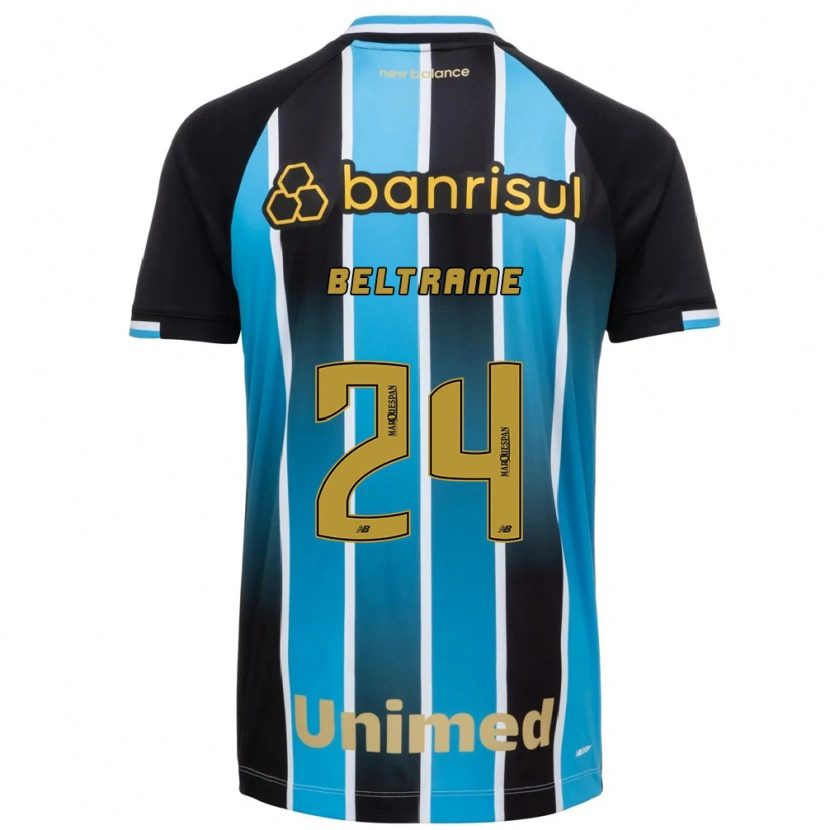 Danxen Barn Thiago Beltrame #24 Blå Brun Svart Hjemmetrøye Drakt Trøye 2026/27 Skjorter T-Skjorte