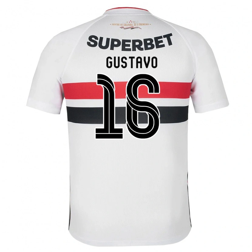 Danxen Barn Luiz Gustavo #16 Hvit Rød Svart Hjemmetrøye Drakt Trøye 2026/27 Skjorter T-Skjorte