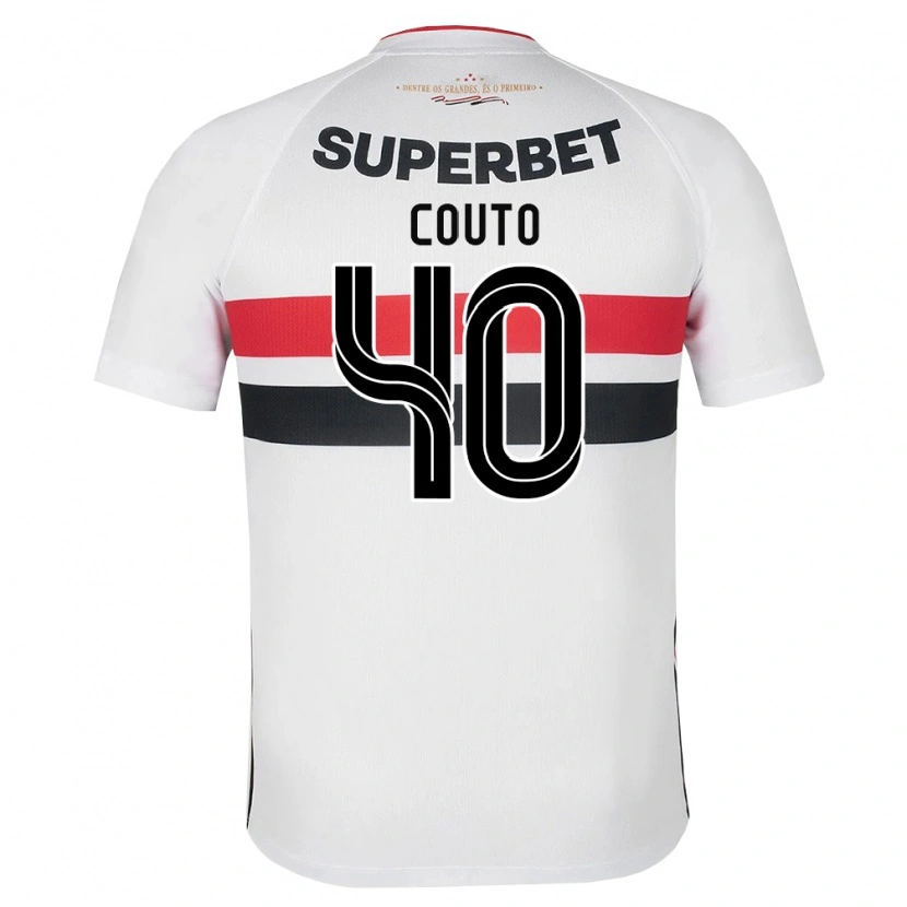 Danxen Barn Thiago Couto #40 Hvit Rød Svart Hjemmetrøye Drakt Trøye 2026/27 Skjorter T-Skjorte