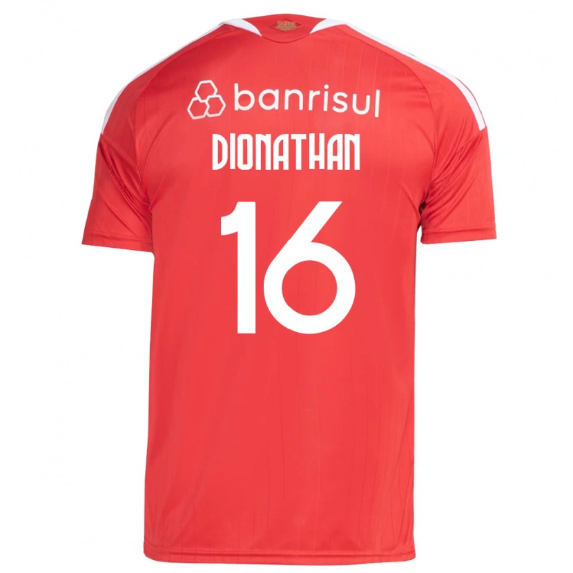 Danxen Barn Dionathan De Lima Dos Santos #16 Rød Hvit Hjemmetrøye Drakt Trøye 2026/27 Skjorter T-Skjorte