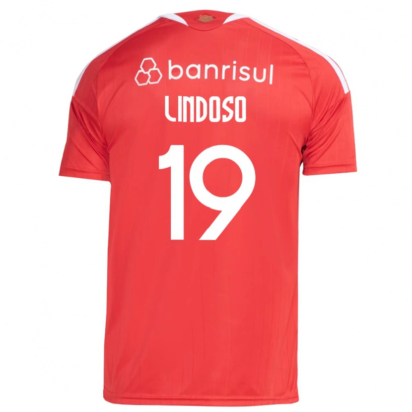 Danxen Barn Rodrigo Lindoso #19 Rød Hvit Hjemmetrøye Drakt Trøye 2026/27 Skjorter T-Skjorte