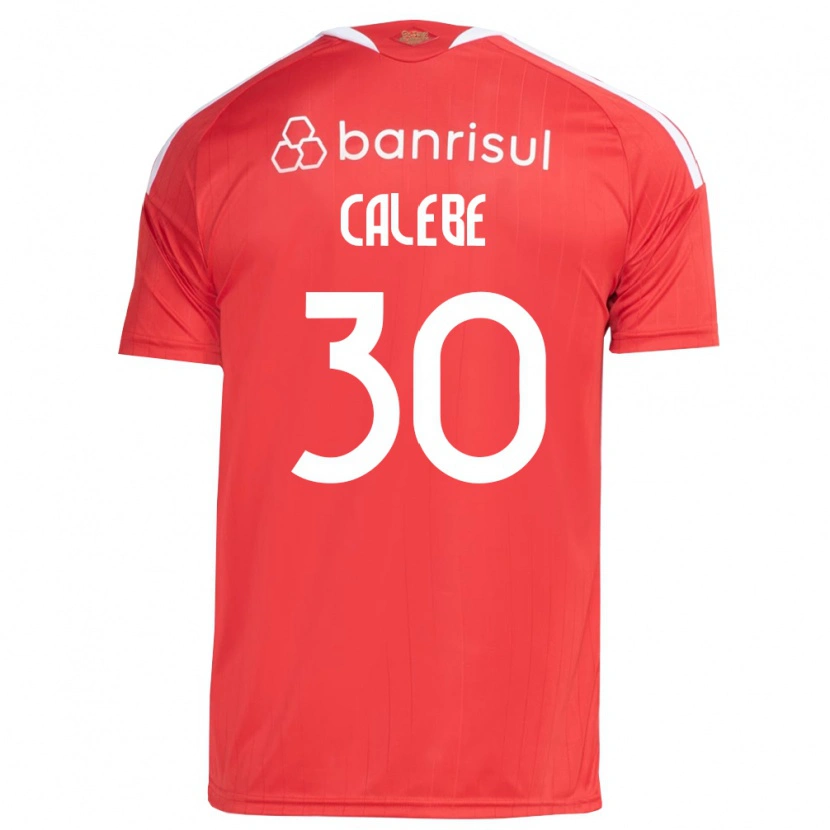 Danxen Barn Calebe Goncalves Ferreira Da Silva #30 Rød Hvit Hjemmetrøye Drakt Trøye 2026/27 Skjorter T-Skjorte