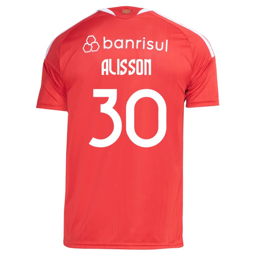 Danxen Barn Alisson Rodrigues De Melo #30 Rød Hvit Hjemmetrøye Drakt Trøye 2026/27 Skjorter T-Skjorte