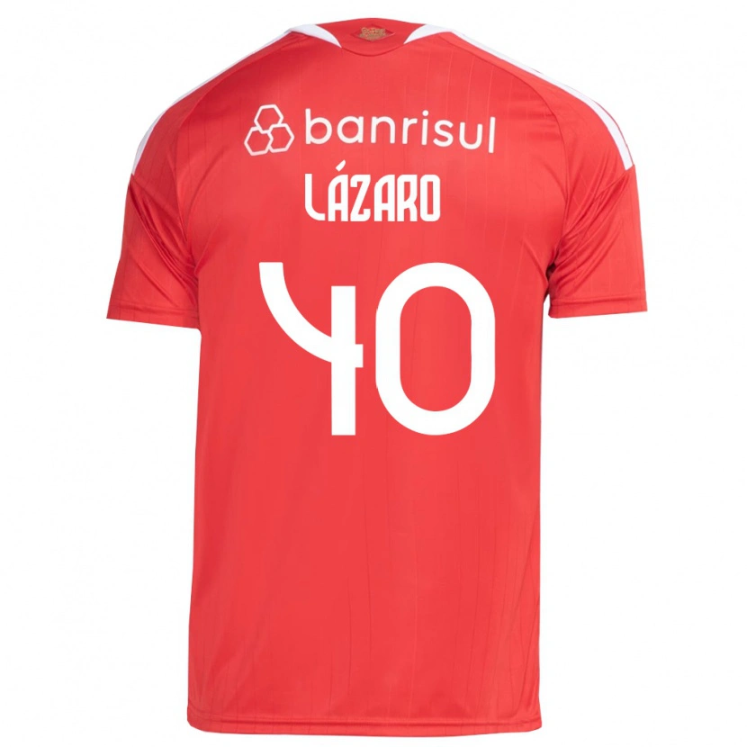 Danxen Barn Lázaro Gonçalves Do Nascimento Junior #40 Rød Hvit Hjemmetrøye Drakt Trøye 2026/27 Skjorter T-Skjorte