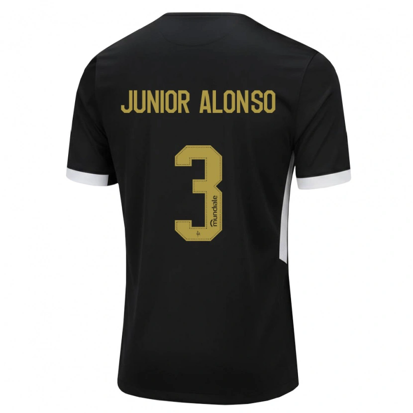 Danxen Barn Junior Alonso #3 Svart Hvit Gul Hjemmetrøye Drakt Trøye 2026/27 Skjorter T-Skjorte