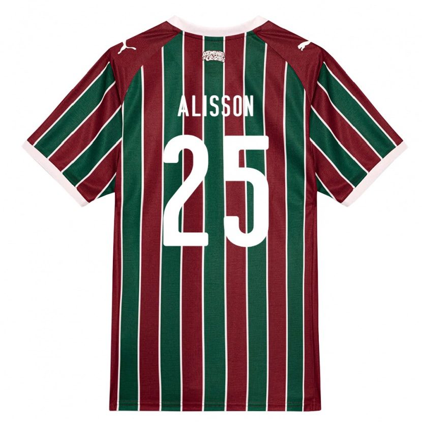 Danxen Barn Alisson Euler De Freitas Castro #25 Grønn Burgund Hvit Hjemmetrøye Drakt Trøye 2026/27 Skjorter T-Skjorte