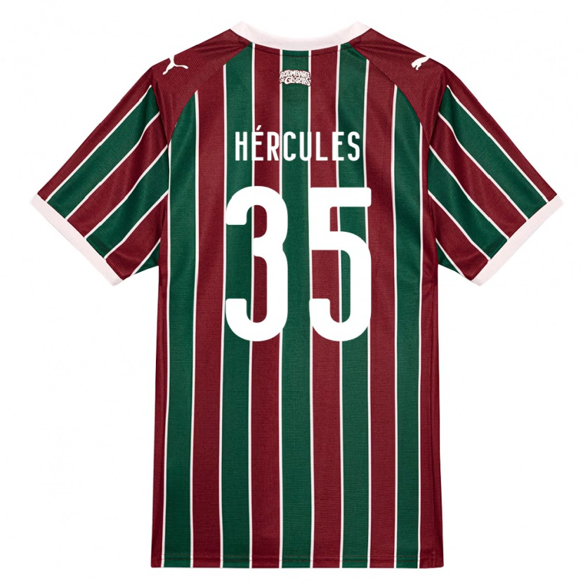 Danxen Barn Hércules Pereira Do Nascimento #35 Grønn Burgund Hvit Hjemmetrøye Drakt Trøye 2026/27 Skjorter T-Skjorte