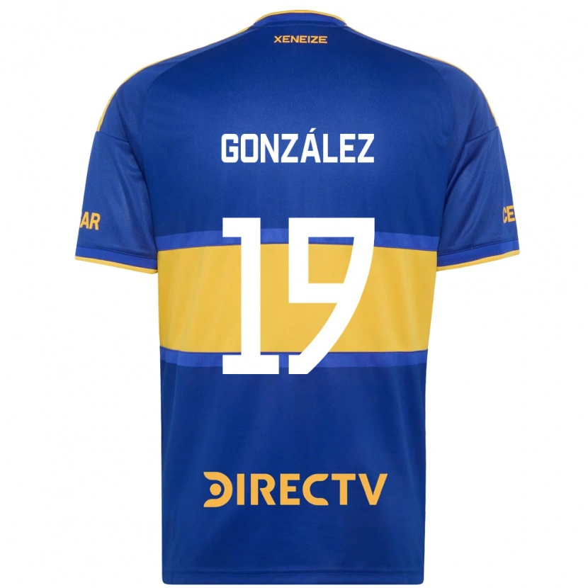 Danxen Barn Ezequiel González #19 Kongelig Blå Gul Hjemmetrøye Drakt Trøye 2026/27 Skjorter T-Skjorte