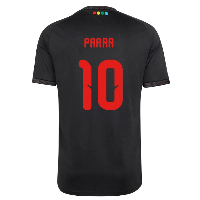 Danxen Barn Pablo Parra #10 Svart Rød Bortetrøye Drakt Trøye 2026/27 Skjorter T-Skjorte