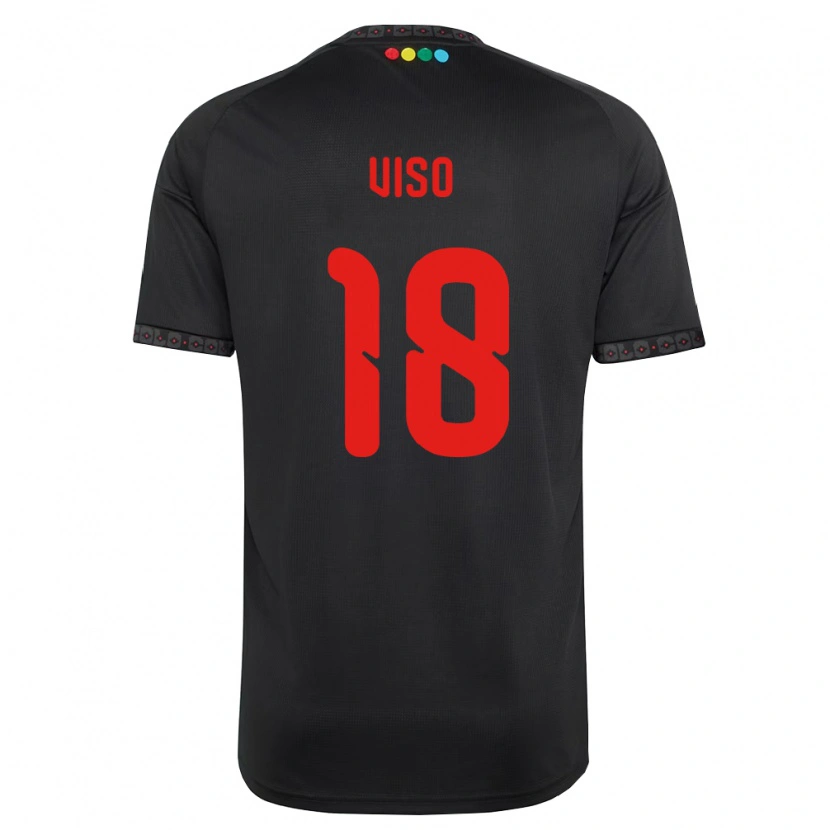 Danxen Barn Ysaura Viso #18 Svart Rød Bortetrøye Drakt Trøye 2026/27 Skjorter T-Skjorte