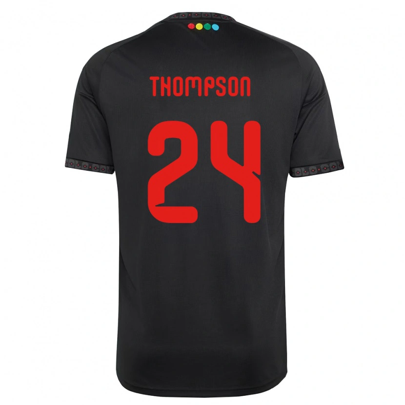Danxen Barn Jordhy Thompson #24 Svart Rød Bortetrøye Drakt Trøye 2026/27 Skjorter T-Skjorte