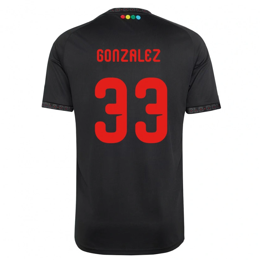Danxen Barn Ramiro González #33 Svart Rød Bortetrøye Drakt Trøye 2026/27 Skjorter T-Skjorte
