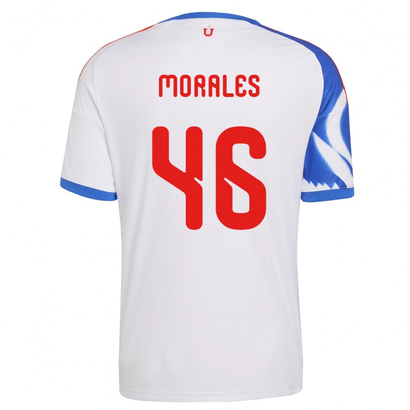 Danxen Barn Bastián Morales #46 Hvit Marineblå Bortetrøye Drakt Trøye 2026/27 Skjorter T-Skjorte
