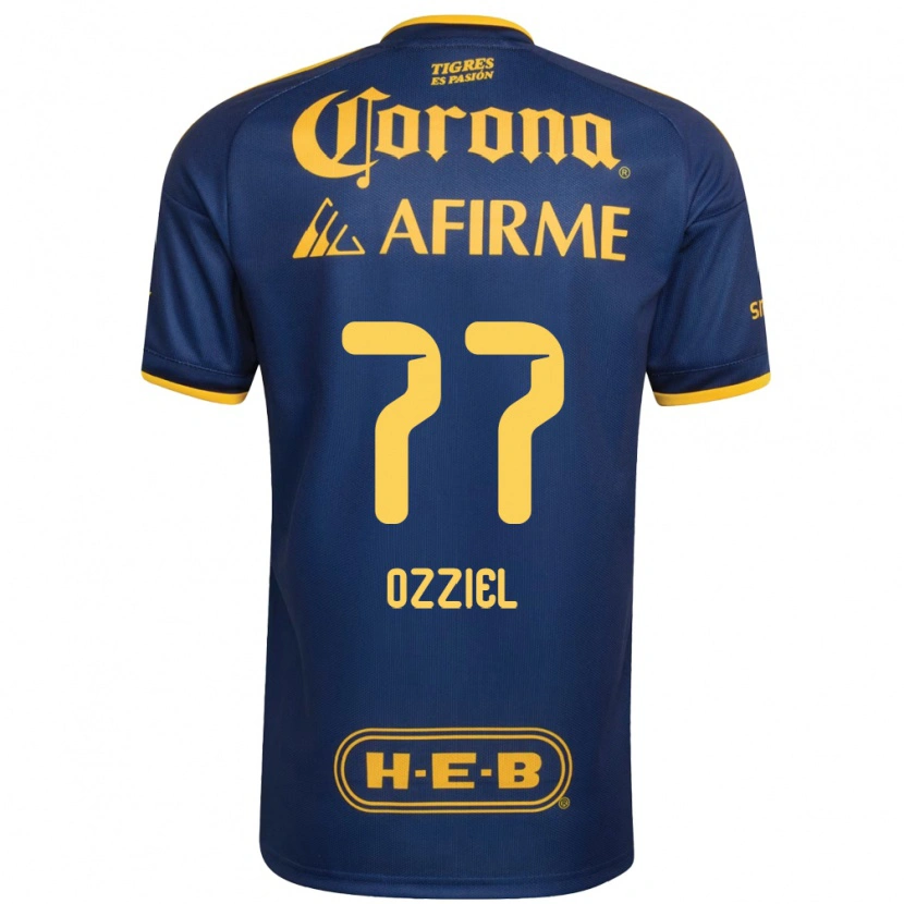 Danxen Barn Ozziel Herrera #77 Kongelig Blå Gul Bortetrøye Drakt Trøye 2026/27 Skjorter T-Skjorte