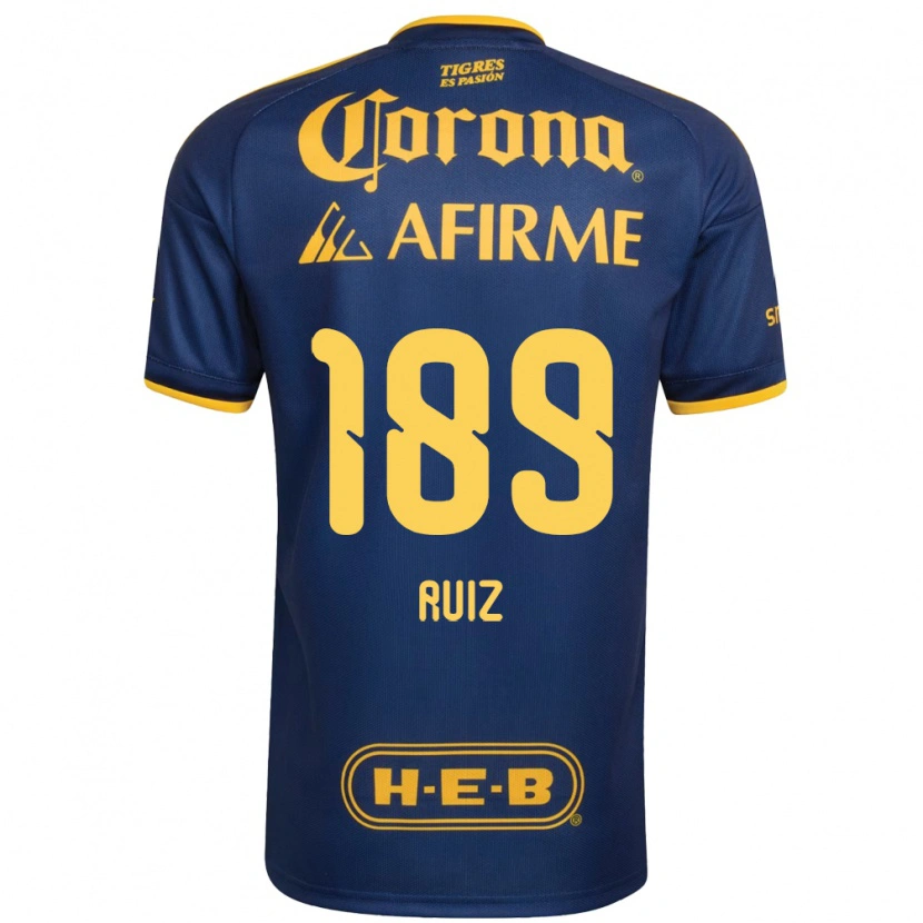 Danxen Barn Óscar Ruiz #189 Kongelig Blå Gul Bortetrøye Drakt Trøye 2026/27 Skjorter T-Skjorte