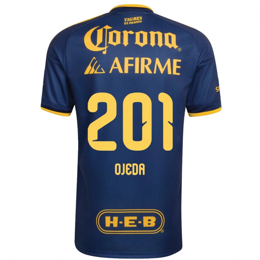 Danxen Barn Diego Ojeda #201 Kongelig Blå Gul Bortetrøye Drakt Trøye 2026/27 Skjorter T-Skjorte