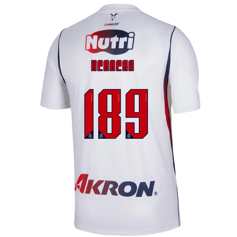 Danxen Barn Antonio Herrera #189 Rød Hvit Marineblå Bortetrøye Drakt Trøye 2026/27 Skjorter T-Skjorte