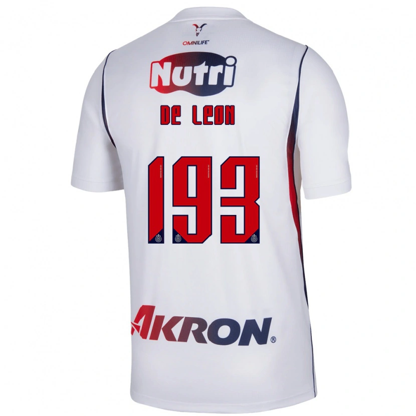 Danxen Barn Jared De León #193 Rød Hvit Marineblå Bortetrøye Drakt Trøye 2026/27 Skjorter T-Skjorte