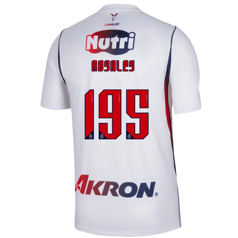 Danxen Barn Diego Rosales #195 Rød Hvit Marineblå Bortetrøye Drakt Trøye 2026/27 Skjorter T-Skjorte