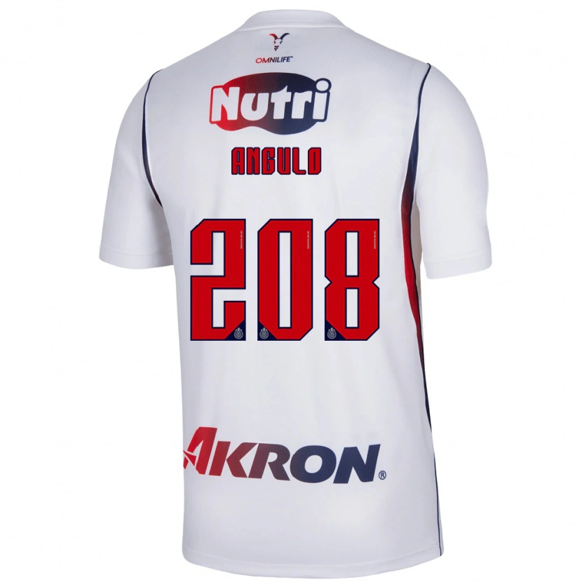 Danxen Barn Ismael Angulo #208 Rød Hvit Marineblå Bortetrøye Drakt Trøye 2026/27 Skjorter T-Skjorte