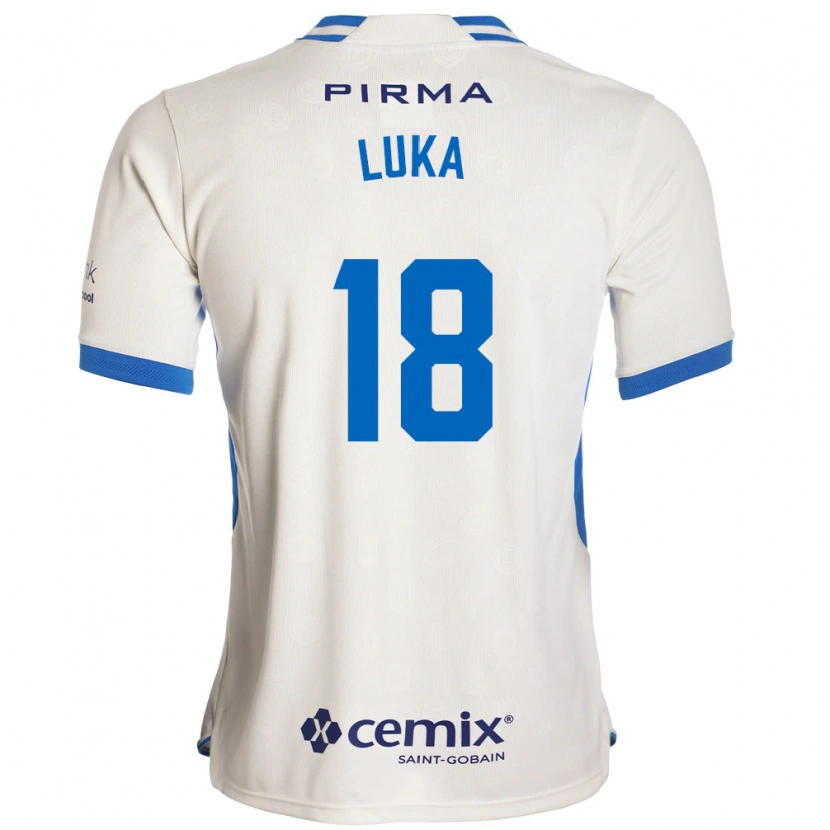 Danxen Barn Luka Romero #18 Hvit Blå Rød Bortetrøye Drakt Trøye 2026/27 Skjorter T-Skjorte