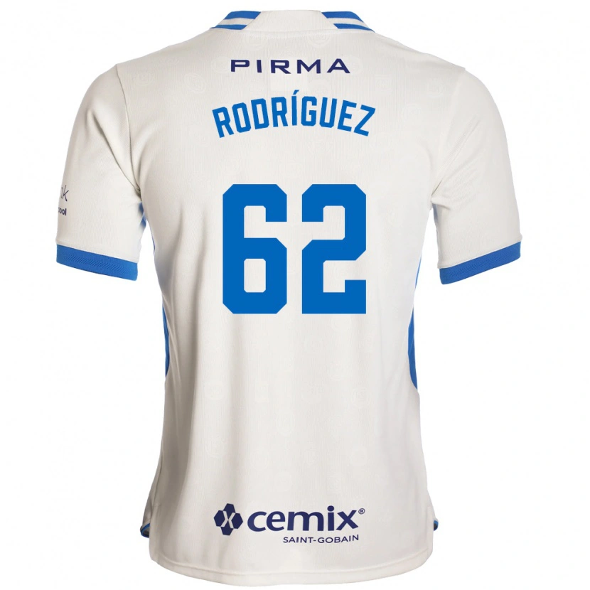 Danxen Barn Emanuel Rodríguez #62 Hvit Blå Rød Bortetrøye Drakt Trøye 2026/27 Skjorter T-Skjorte