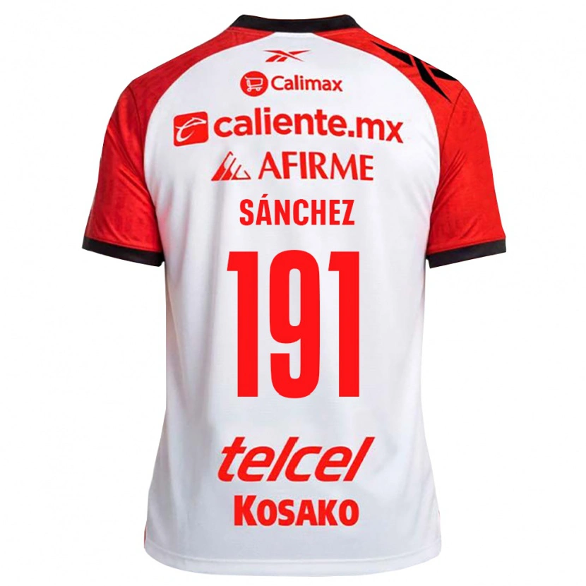 Danxen Barn Diego Sánchez #191 Hvit Svart Rød Bortetrøye Drakt Trøye 2026/27 Skjorter T-Skjorte