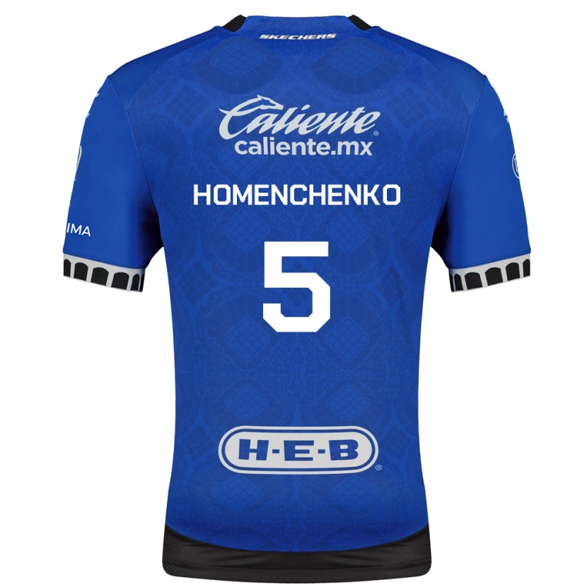 Danxen Barn Santiago Homenchenko #5 Kongelig Blå Hvit Svart Bortetrøye Drakt Trøye 2026/27 Skjorter T-Skjorte