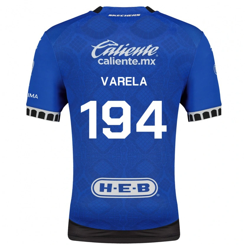 Danxen Barn José Varela #194 Kongelig Blå Hvit Svart Bortetrøye Drakt Trøye 2026/27 Skjorter T-Skjorte