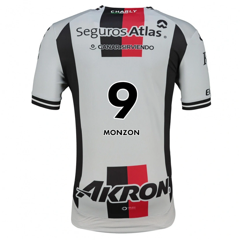 Danxen Barn Florián Monzón #9 Hvit Rød Svart Bortetrøye Drakt Trøye 2026/27 Skjorter T-Skjorte