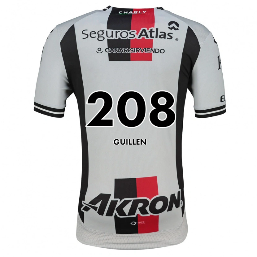 Danxen Barn Jesús Guillén #208 Hvit Rød Svart Bortetrøye Drakt Trøye 2026/27 Skjorter T-Skjorte