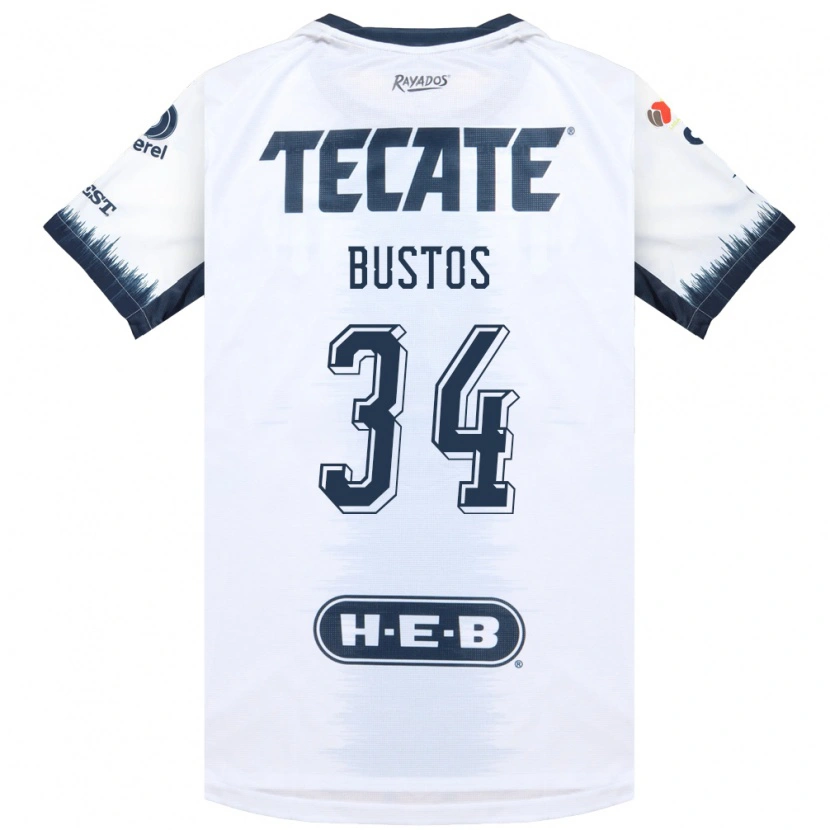 Danxen Barn César Bustos #34 Hvit Blekksvart Rød Bortetrøye Drakt Trøye 2026/27 Skjorter T-Skjorte