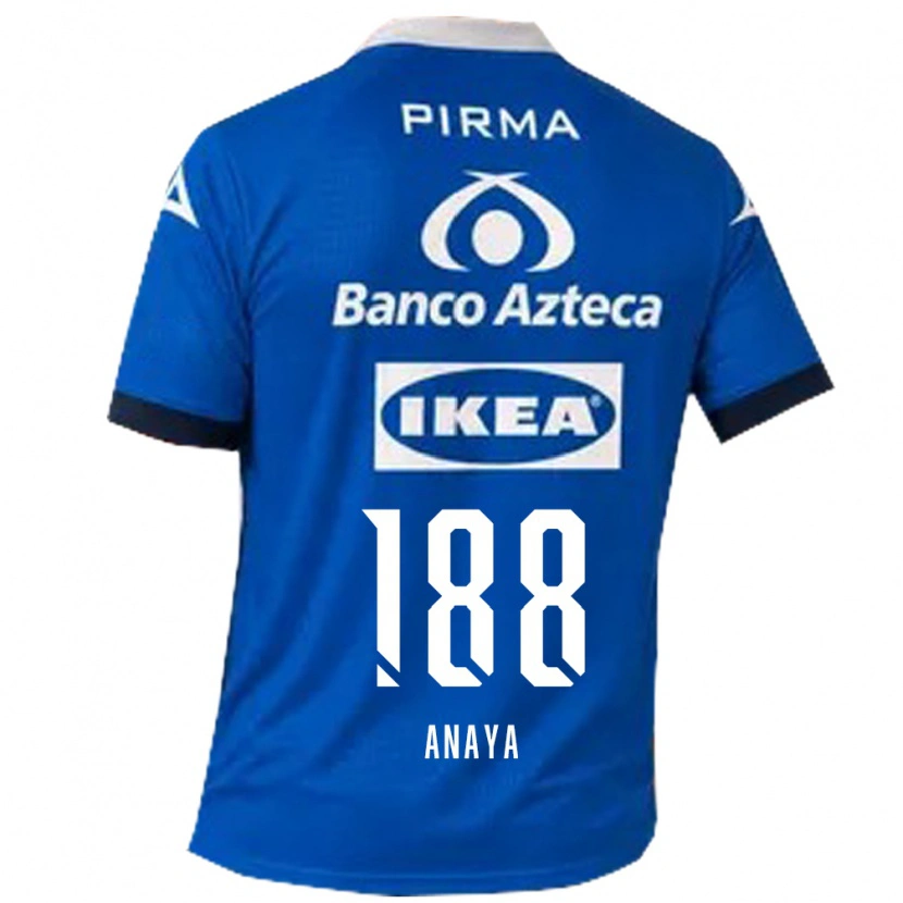 Danxen Barn Mario Anaya #188 Blå Hvit Bortetrøye Drakt Trøye 2026/27 Skjorter T-Skjorte