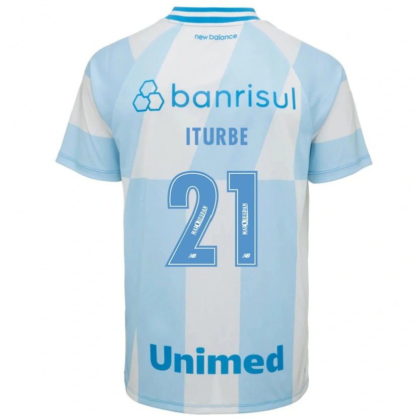 Danxen Barn Juan Iturbe #21 Lyseblå Hvit Bortetrøye Drakt Trøye 2026/27 Skjorter T-Skjorte