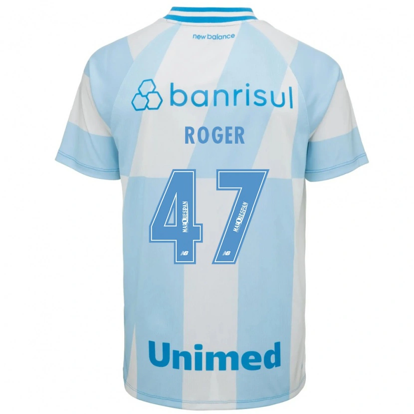 Danxen Barn Roger Dias Fernandes #47 Lyseblå Hvit Bortetrøye Drakt Trøye 2026/27 Skjorter T-Skjorte