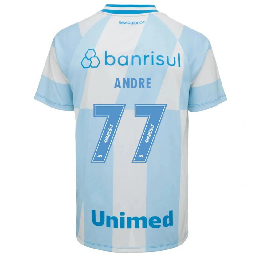 Danxen Barn André #77 Lyseblå Hvit Bortetrøye Drakt Trøye 2026/27 Skjorter T-Skjorte