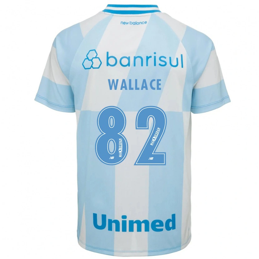 Danxen Barn Wallace Gomes Da Silva Dos Santos #82 Lyseblå Hvit Bortetrøye Drakt Trøye 2026/27 Skjorter T-Skjorte