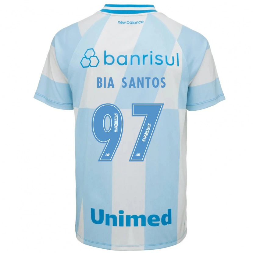 Danxen Barn Bia Santos #97 Lyseblå Hvit Bortetrøye Drakt Trøye 2026/27 Skjorter T-Skjorte