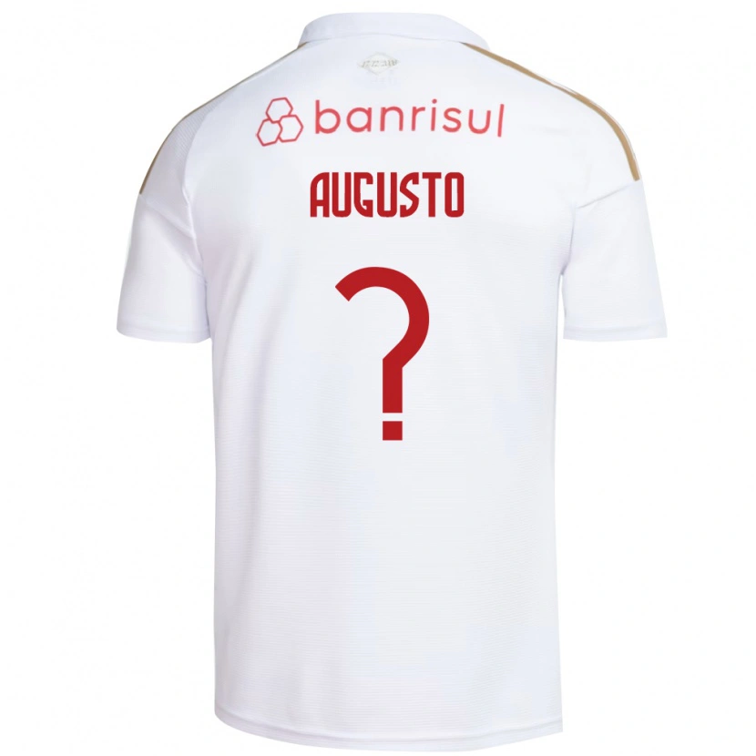 Danxen Barn Vinicius Augusto #0 Hvit Rød Bortetrøye Drakt Trøye 2026/27 Skjorter T-Skjorte