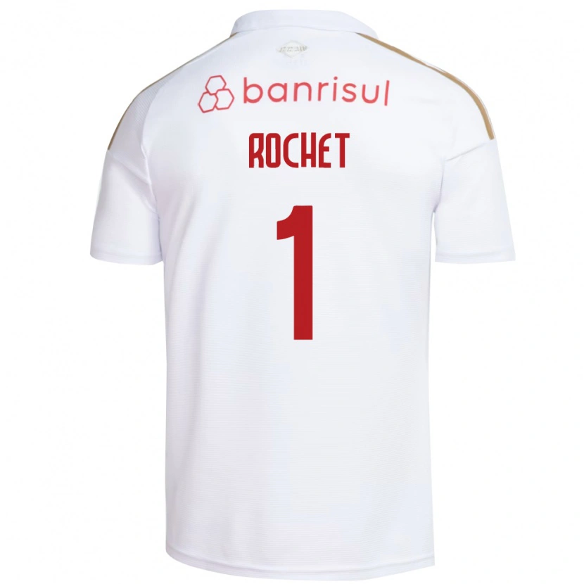 Danxen Barn Sergio Rochet #1 Hvit Rød Bortetrøye Drakt Trøye 2026/27 Skjorter T-Skjorte