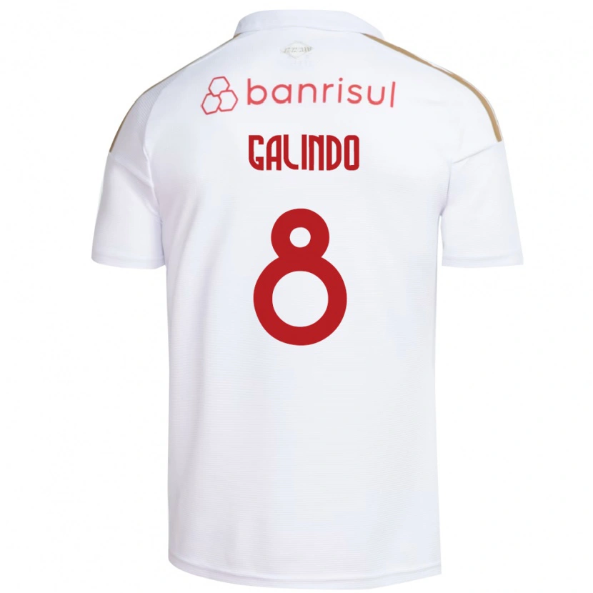 Danxen Barn João Galindo #8 Hvit Rød Bortetrøye Drakt Trøye 2026/27 Skjorter T-Skjorte