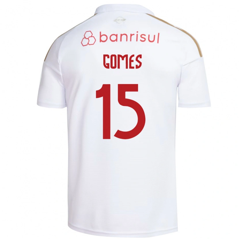 Danxen Barn Bruno Gomes #15 Hvit Rød Bortetrøye Drakt Trøye 2026/27 Skjorter T-Skjorte