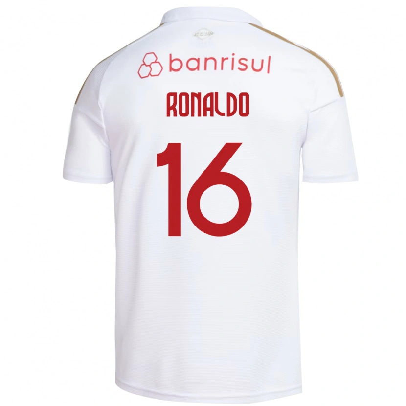 Danxen Barn Ronaldo Da Silva Souza #16 Hvit Rød Bortetrøye Drakt Trøye 2026/27 Skjorter T-Skjorte