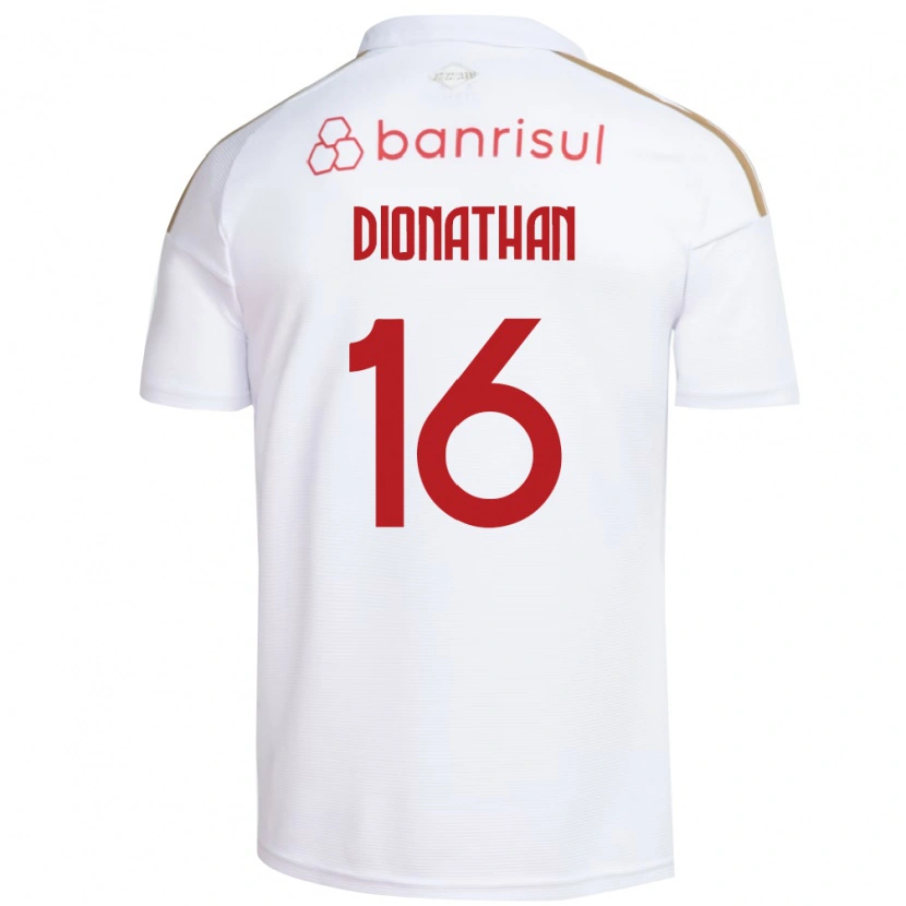 Danxen Barn Dionathan De Lima Dos Santos #16 Hvit Rød Bortetrøye Drakt Trøye 2026/27 Skjorter T-Skjorte