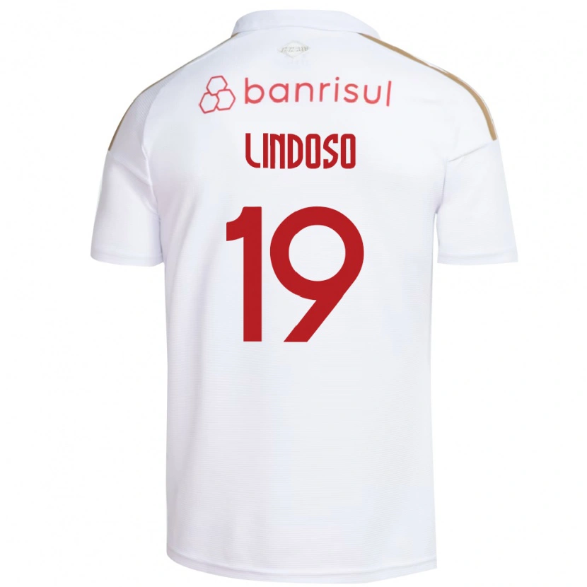 Danxen Barn Rodrigo Lindoso #19 Hvit Rød Bortetrøye Drakt Trøye 2026/27 Skjorter T-Skjorte