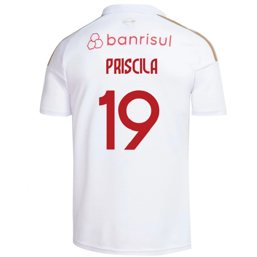 Danxen Barn Priscila #19 Hvit Rød Bortetrøye Drakt Trøye 2026/27 Skjorter T-Skjorte