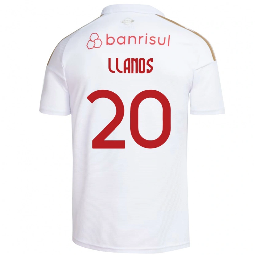 Danxen Barn Pati Llanos #20 Hvit Rød Bortetrøye Drakt Trøye 2026/27 Skjorter T-Skjorte