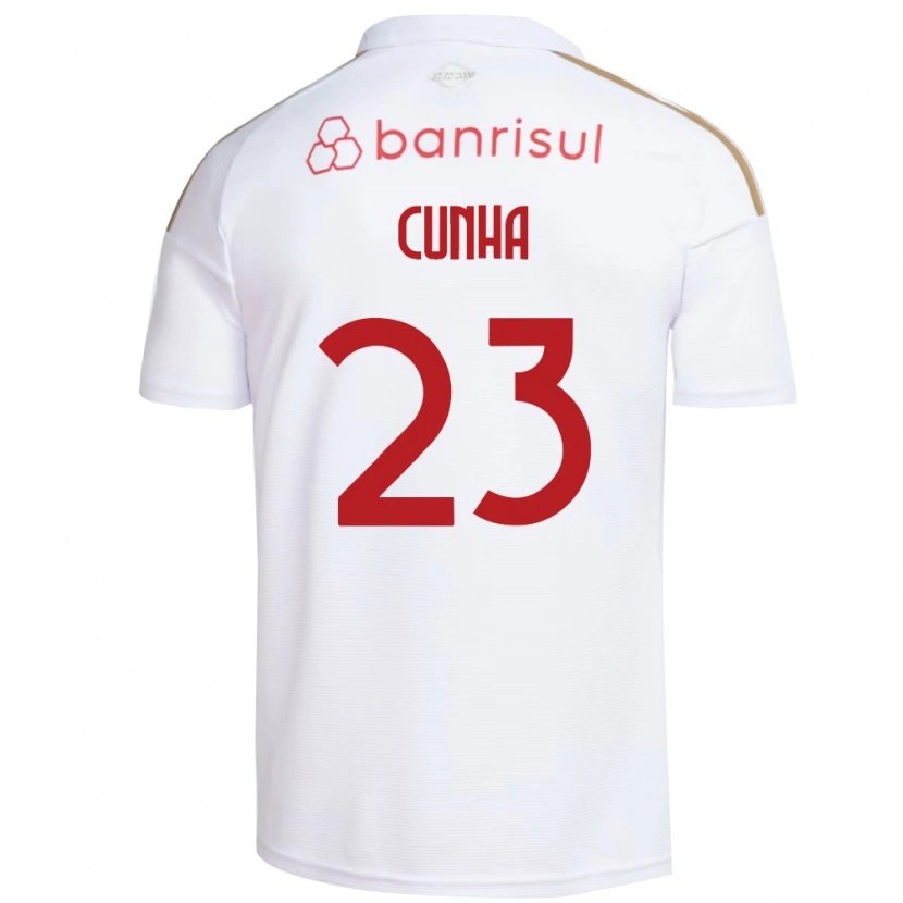 Danxen Barn Matheus Cunha #23 Hvit Rød Bortetrøye Drakt Trøye 2026/27 Skjorter T-Skjorte