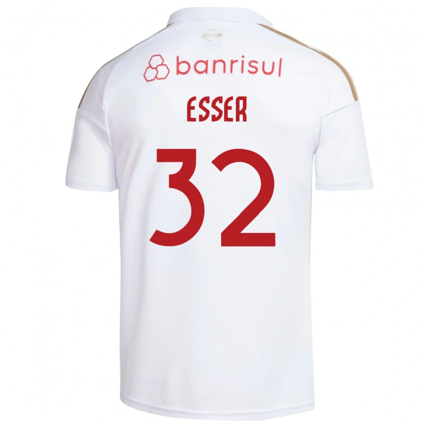 Danxen Barn Diego Esser #32 Hvit Rød Bortetrøye Drakt Trøye 2026/27 Skjorter T-Skjorte